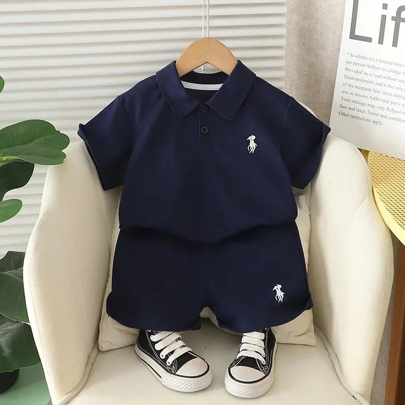 Summer New Baby Boys Clothing For Children Boys T-Shirt Shorts 2Pcs/Sets Infant Kids Clothes Casual Costume Toddler Tracksuits (Available)