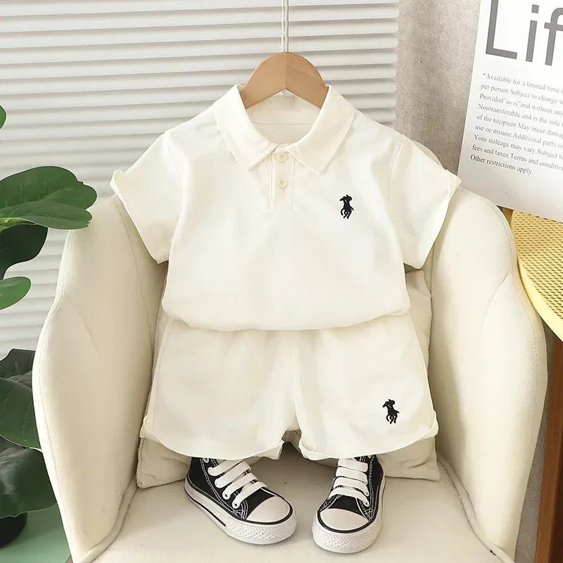 Summer New Baby Boys Clothing For Children Boys T-Shirt Shorts 2Pcs/Sets Infant Kids Clothes Casual Costume Toddler Tracksuits (Available)