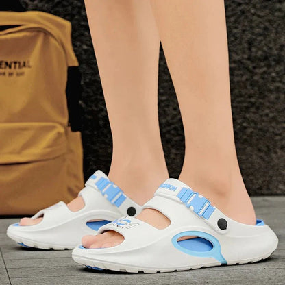 Summer Slippers for Men, Large Size Soft Comfortable Anti-slip Quick-drying, Casual Outdoor Beach Indoor New Style Sandals - Mom & Kids