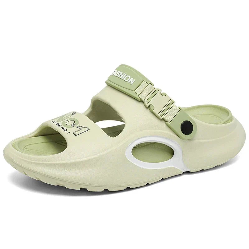 Summer Slippers for Men, Large Size Soft Comfortable Anti-slip Quick-drying, Casual Outdoor Beach Indoor New Style Sandals - Mom & Kids