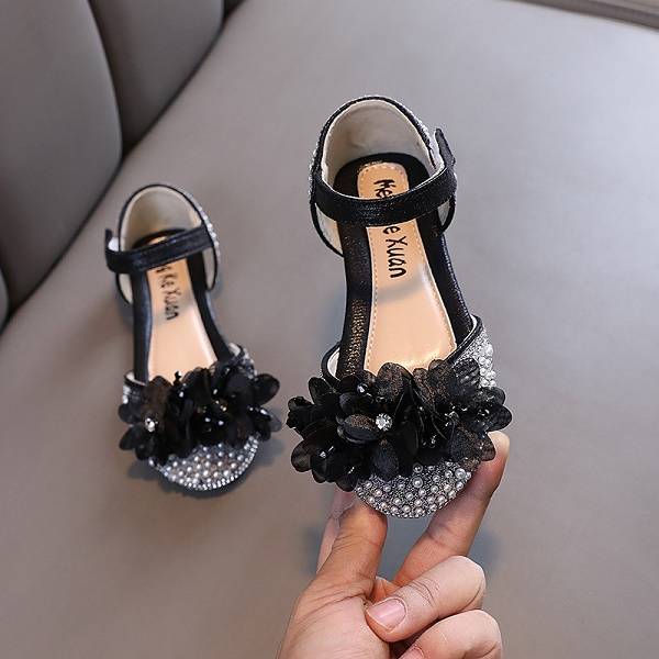Baby Girls Princess Diamond Single Shoes Leather Shoes Dance Performance Shoes (Available)